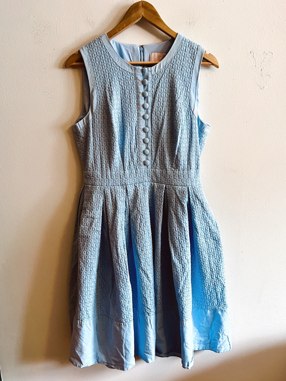 gal meets glam collection pleated dress - 100% cotton